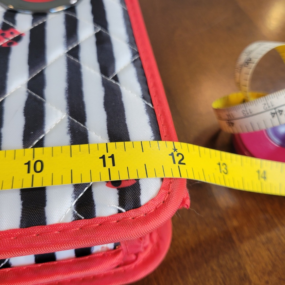 LUG Flatbed 2 Collapsible Multi-Purpose Organizer Ladybugs Striped 22X12 NEW - Picture 16 of 16